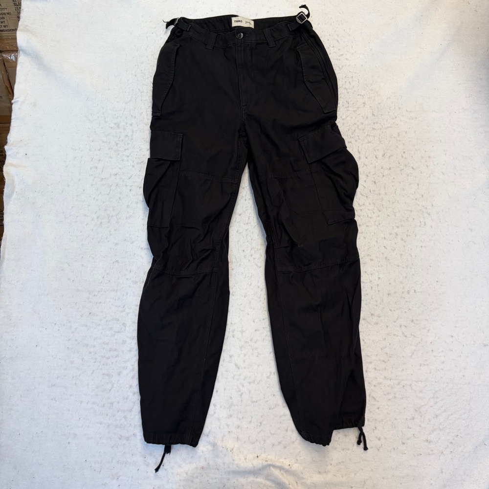 TNA Supply Cargo Pants Womens 4 Black High Rise Utility Gorpcore